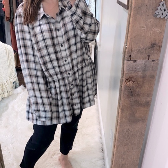 Lane Bryant plaid top new with tags size 18/20 - Picture 1 of 7